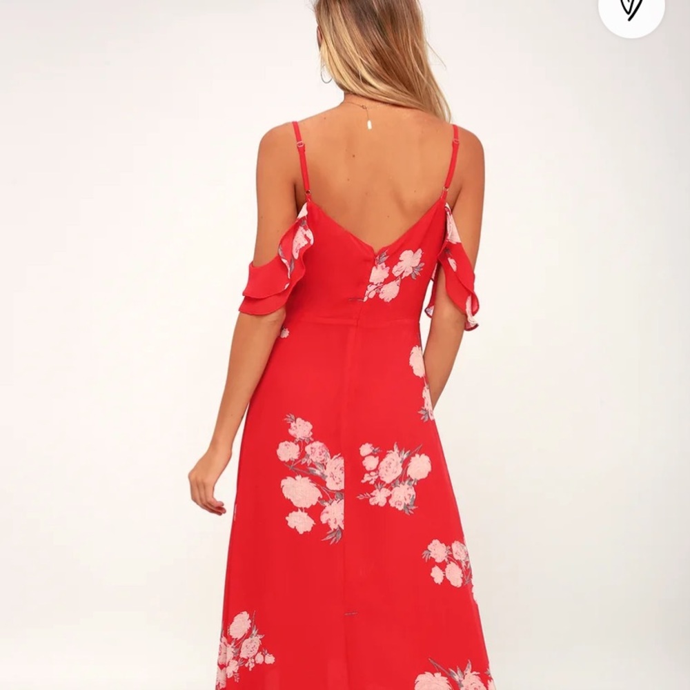 Off shoulder high low dress. NWT